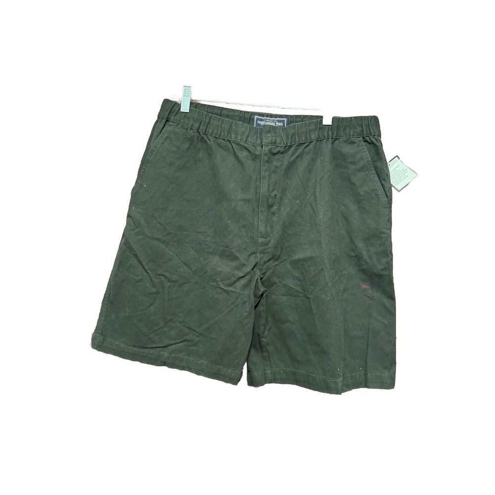 SUSQUEHANNA TRAIL OUTFITTERS MENS SIZE 34‎ OLIVE 100% COTTON SHORTS 8" Inseam